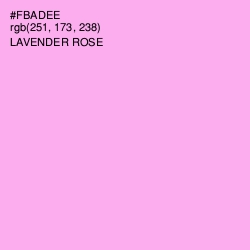 #FBADEE - Lavender Rose Color Image